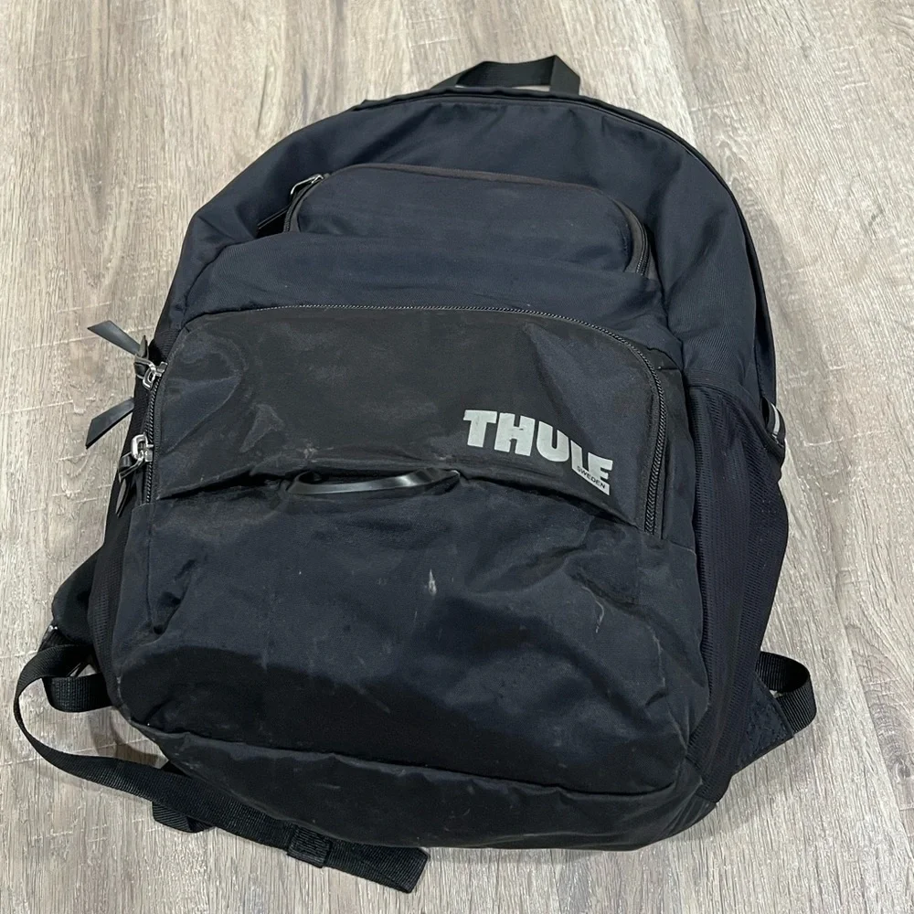 THULE 21L Departer Black Tactical Backpack Pouches and Protected Compartments